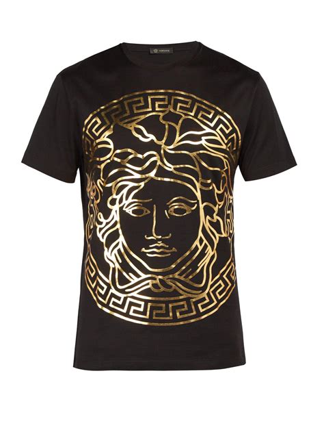 versace medusa t shirt fake|Versace Medusa print t shirt.